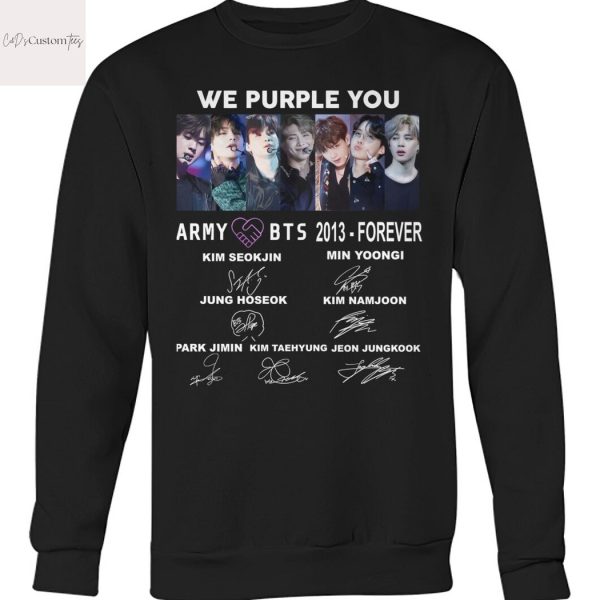 We Purple You Army x BTS 2013 – Forever Signature Unisex T-Shirt