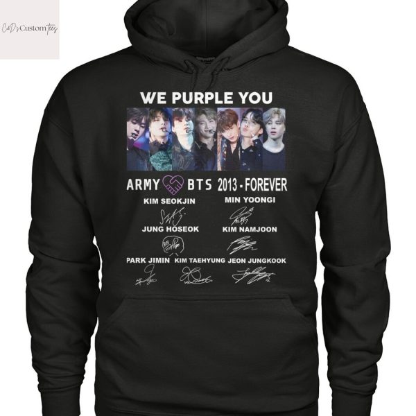 We Purple You Army x BTS 2013 – Forever Signature Unisex T-Shirt