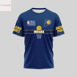 We Wear The Blue And Gold Now We Wear The Crown Indiana Pacers 2025 Champions 3D T-Shirt