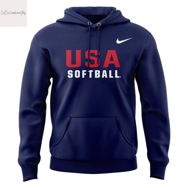 2025 USA Softball Blue Hoodie