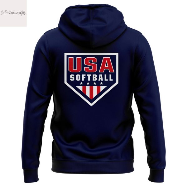 2025 USA Softball Blue Hoodie