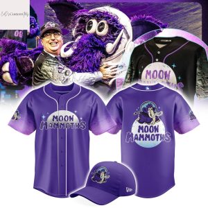 Erie SeaWolves BR Moon Mammoths Baseball Jersey – Purple