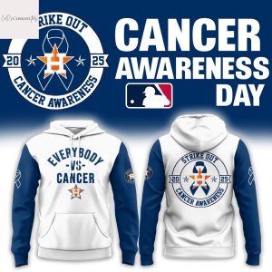 Houston Astros Everybody Vs Cancer Strike Out Cancer Awareness 2025 Hoodie