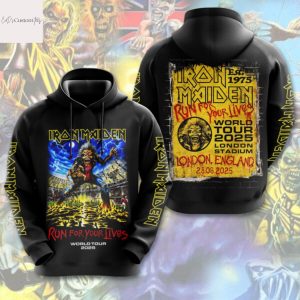 Iron Maiden Run For Your Lives World Tour 2025 Hoodie