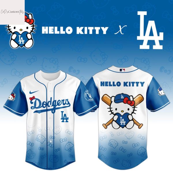Los Angeles Dodgers x Hello Kitty Night 2025 Design Baseball Jersey