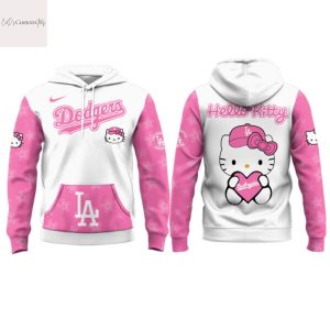 Los Angeles Dodgers x Hello Kitty NIGHT Hoodie – Pink