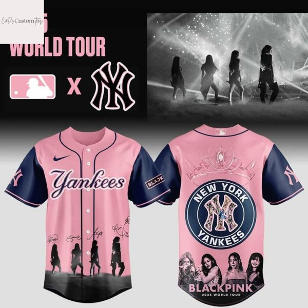 New York Yankees x BlackPink 2025 World Tour Baseball Jersey