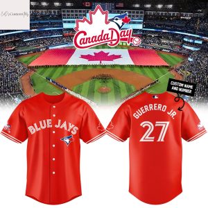 Personalized 2025 Toronto Blue Jays Canada Day Baseball Jersey