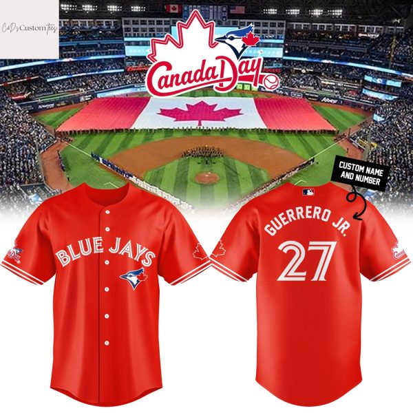 Personalized 2025 Toronto Blue Jays Canada Day Baseball Jersey