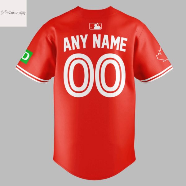 Personalized Toronto Blue Jays Canada Day 2025 Baseball Jersey