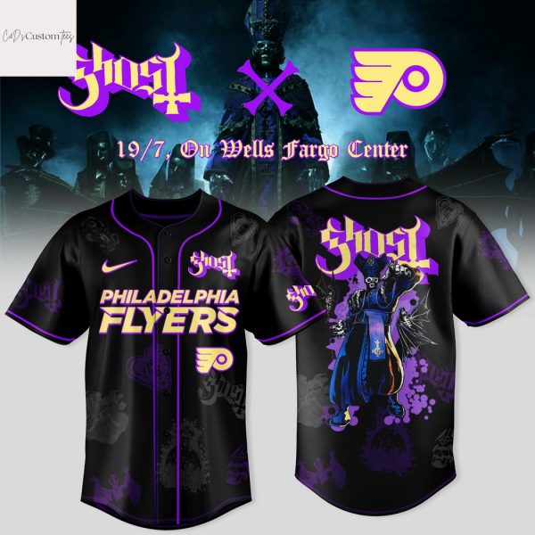 Philadelphia Flyers x Ghost Band World Tour 2025 Baseball Jersey