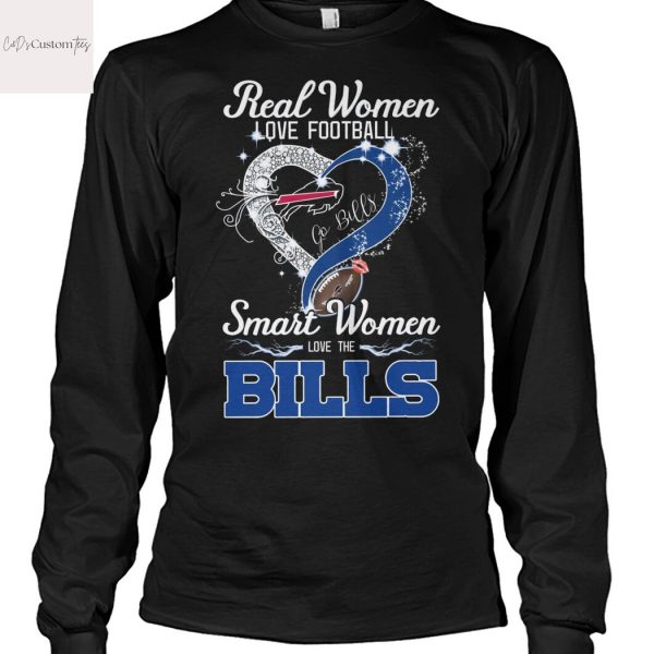 Real Women Love Football Smart Women Love The Buffalo Bills Unisex T-Shirt