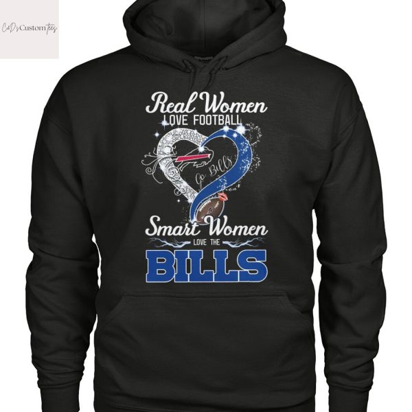 Real Women Love Football Smart Women Love The Buffalo Bills Unisex T-Shirt