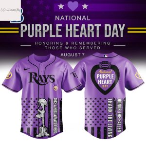 Tampa Bay Rays x Purple Heart Day Baseball Jersey