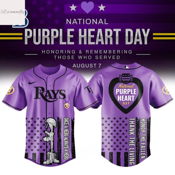 Tampa Bay Rays x Purple Heart Day Baseball Jersey