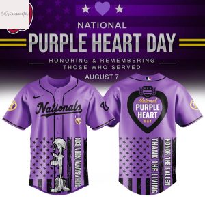 Washington Nationals x Purple Heart Day Baseball Jersey