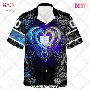 Personalized Racing 92 Rugby Rose Dragons Design Hawaiian Shirt